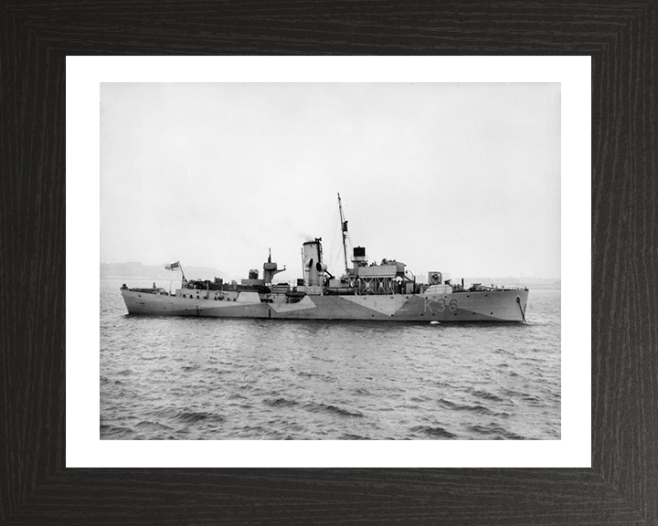 HMS Clematis K36 Royal Navy Flower class corvette Photo Print or Framed Print - Hampshire Prints
