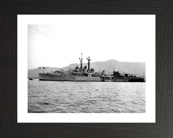 HMS Alacrity U60 Royal Navy Black Swan Class sloop Photo Print or Framed Print - Hampshire Prints