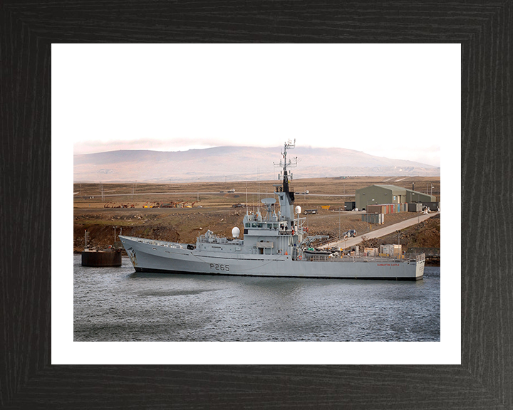 HMS Dumbarton Castle P265 Royal Navy Castle class patrol vessel Photo Print or Framed Print - Hampshire Prints