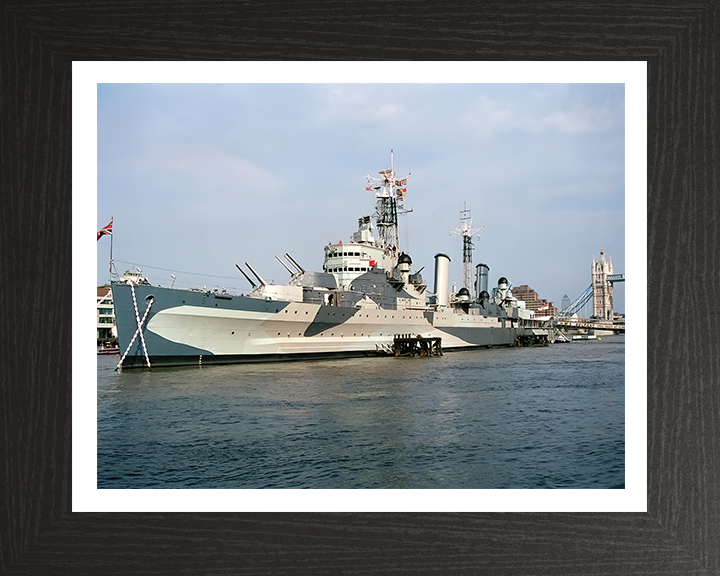 HMS Belfast C35 Royal Navy Town class light cruiser Photo Print or Framed Print - Hampshire Prints