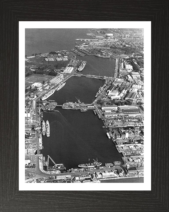 HMNB Chatham (HMS Pembroke) Aerial Photo Print or Framed Photo Print - Hampshire Prints