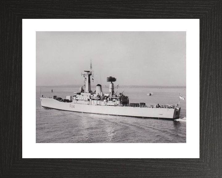 HMS Ajax F114 Royal Navy Leander Class Frigate Photo Print or Framed Print - Hampshire Prints