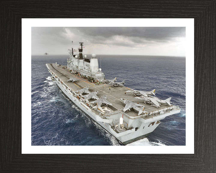 HMS Ark Royal R07 Royal Navy Invincible class aircraft carrier Photo Print or Framed Print - Hampshire Prints