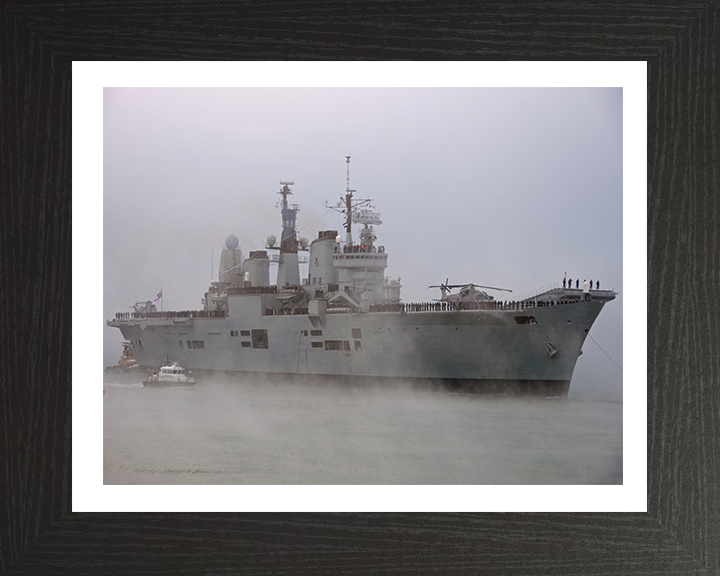 HMS Ark Royal R07 Royal Navy Invincible class aircraft carrier Photo Print or Framed Print - Hampshire Prints