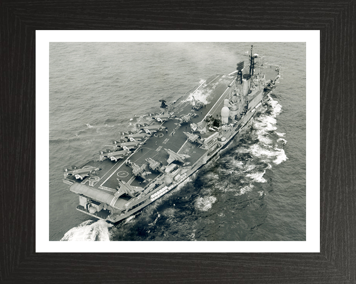 HMS Ark Royal R09 Royal Navy Audacious class aircraft carrier Photo Print or Framed Print - Hampshire Prints