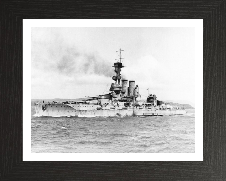 HMS Erin (1911) Royal Navy dreadnought battleship Photo Print or Framed Print - Hampshire Prints