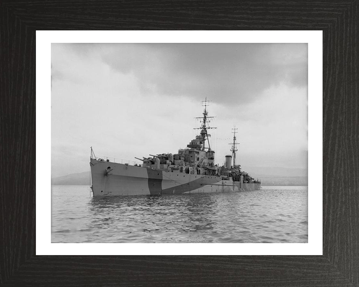 HMS Bellona 63 Royal Navy Dido class light cruiser Photo Print or Framed Photo Print - Hampshire Prints