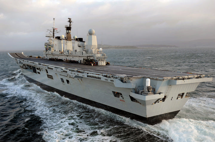 HMS Ark Royal R07 Royal Navy Invincible class aircraft carrier Photo Print or Framed Print - Hampshire Prints