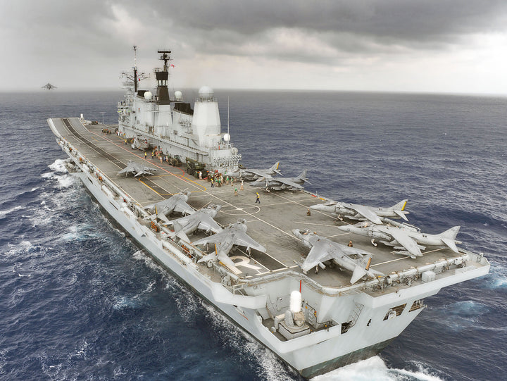 HMS Ark Royal R07 Royal Navy Invincible class aircraft carrier Photo Print or Framed Print - Hampshire Prints