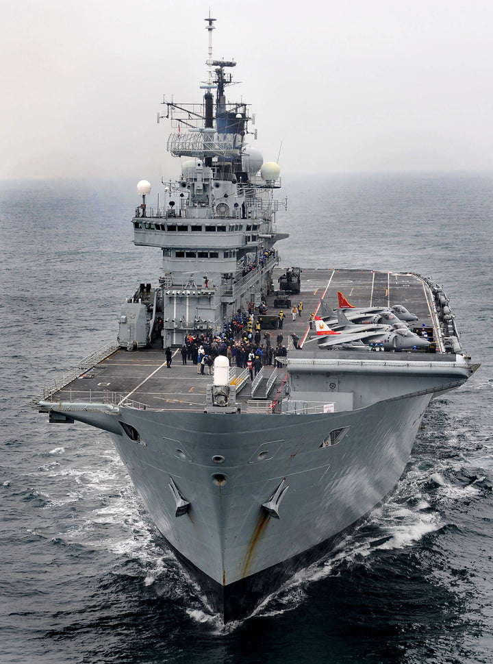 HMS Ark Royal R07 Royal Navy Invincible class aircraft carrier Photo Print or Framed Print - Hampshire Prints