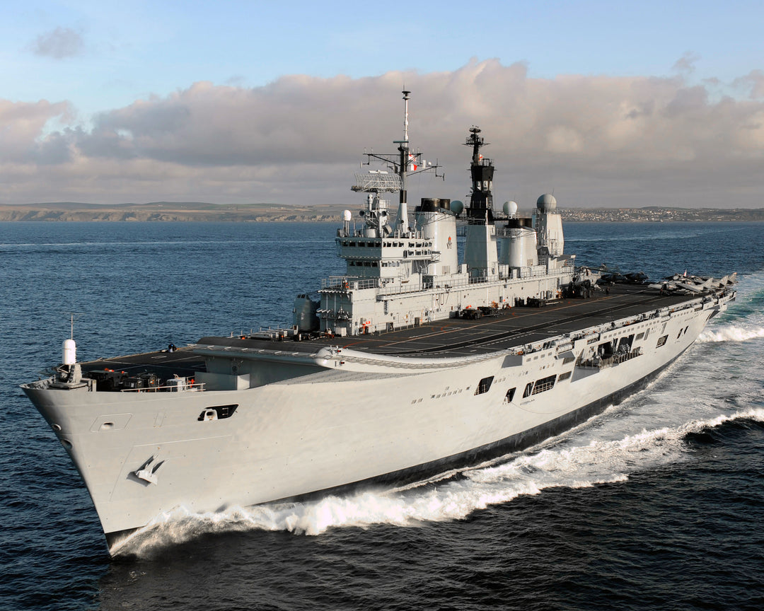 HMS Ark Royal R07 Royal Navy Invincible class aircraft carrier Photo Print or Framed Print - Hampshire Prints