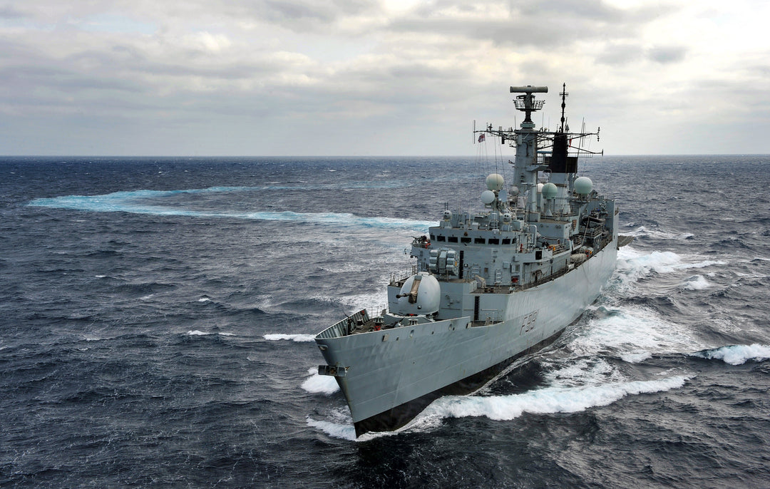 HMS Cornwall F99 Royal Navy Type 22 Frigate Photo Print or Framed Photo Print - Hampshire Prints