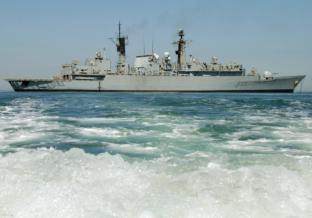 HMS Cornwall F99 Royal Navy Type 22 Frigate Photo Print or Framed Photo Print - Hampshire Prints