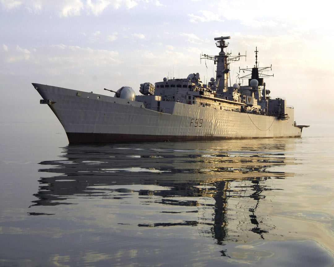 HMS Cornwall F99 Royal Navy Type 22 Frigate Photo Print or Framed Photo Print - Hampshire Prints