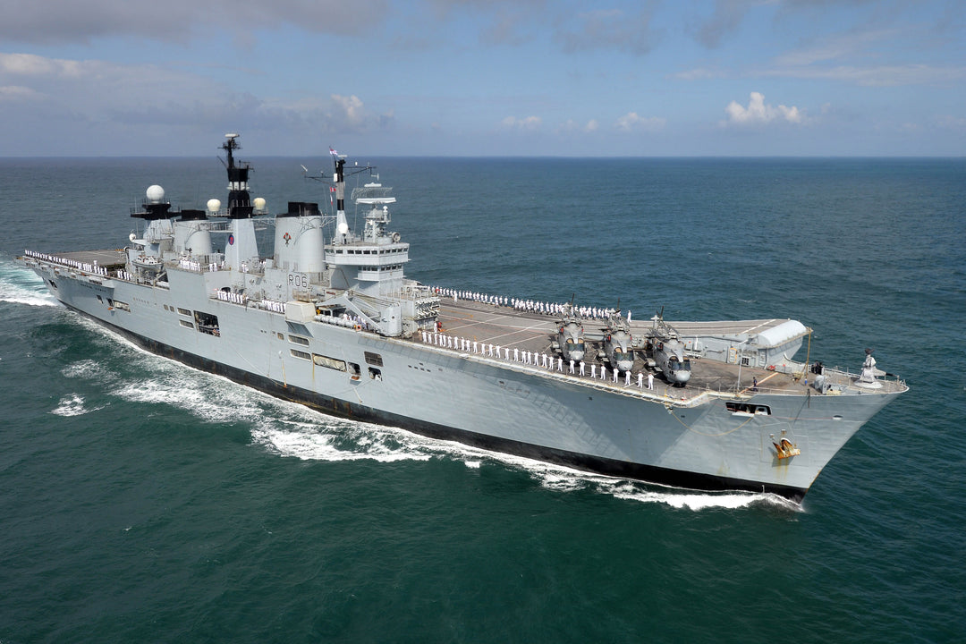 HMS Illustrious R06 Royal Navy Invincible class Aircraft Carrier Photo Print or Framed Print - Hampshire Prints