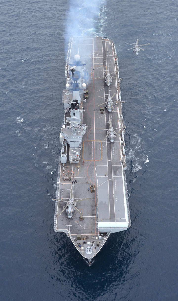 HMS Illustrious R06 Royal Navy Invincible class Aircraft Carrier Photo Print or Framed Print - Hampshire Prints