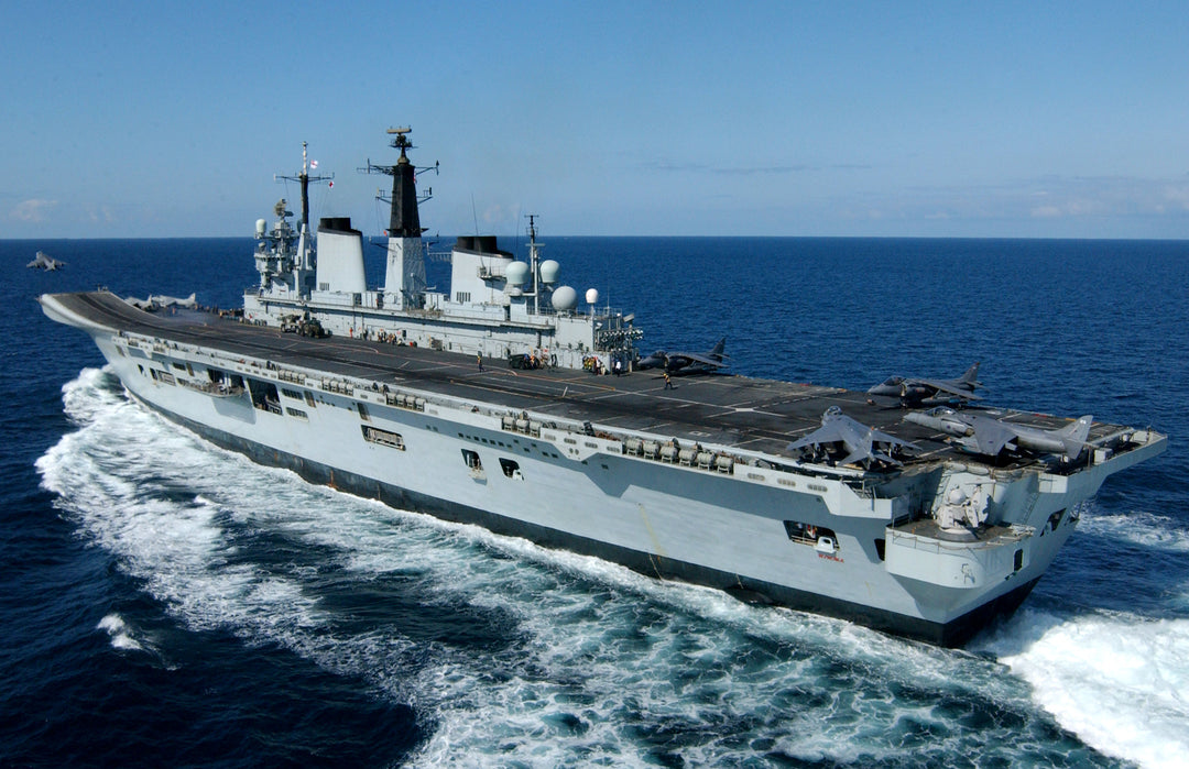 HMS Invincible R05 Royal Navy Invincible Class aircraft carrier Photo Print or Framed Print - Hampshire Prints