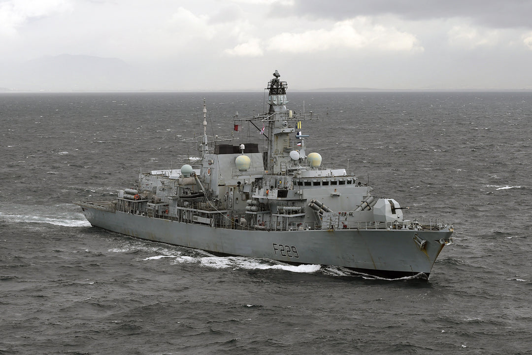 HMS Lancaster F229 Royal Navy Type 23 frigate Photo Print or Framed Print - Hampshire Prints