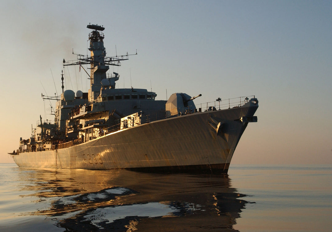 HMS Marlborough F233 Royal Navy type 23 Frigate Photo Print or Framed Print - Hampshire Prints