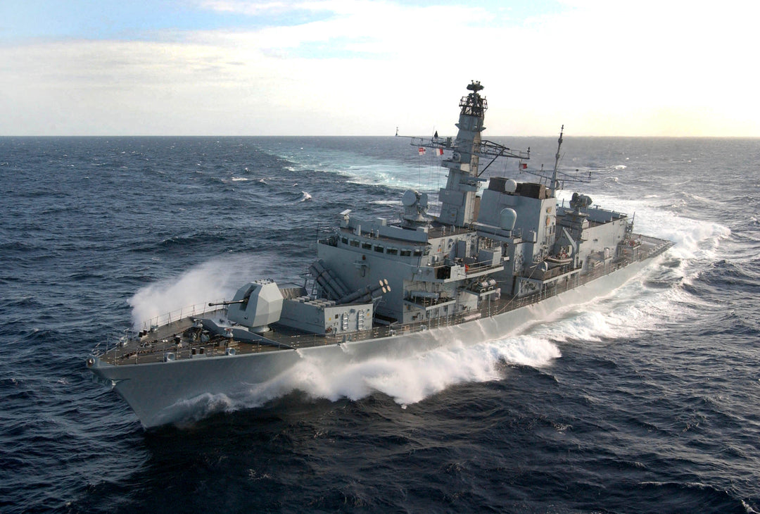 HMS Marlborough F233 Royal Navy type 23 Frigate Photo Print or Framed Print - Hampshire Prints