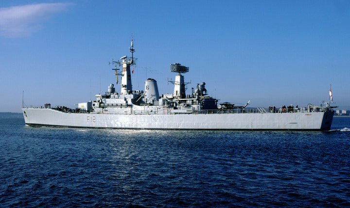 HMS Achilles F12 Royal Navy Leander Class Frigate Photo Print or Framed Print - Hampshire Prints