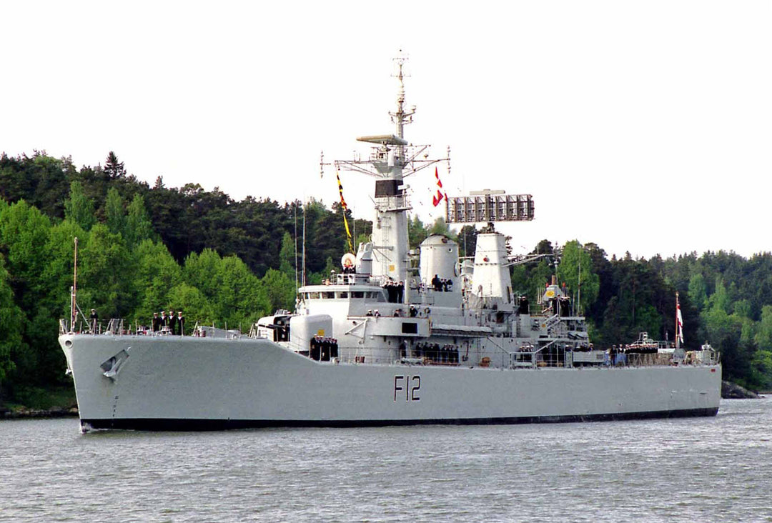 HMS Achilles F12 Royal Navy Leander Class Frigate Photo Print or Framed Print - Hampshire Prints