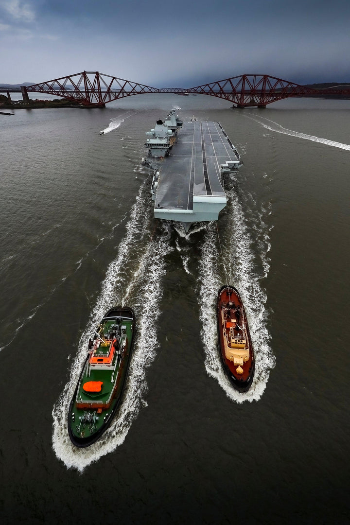 HMS Queen Elizabeth R08 Royal Navy Queen Elizabeth Class Aircraft Carrier Photo Print or Framed Photo Print - Hampshire Prints