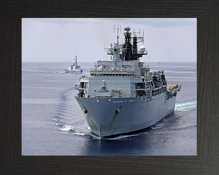 HMS Albion L14 Royal Navy Albion Class amphibious ship Photo Print or Framed Print - Hampshire Prints