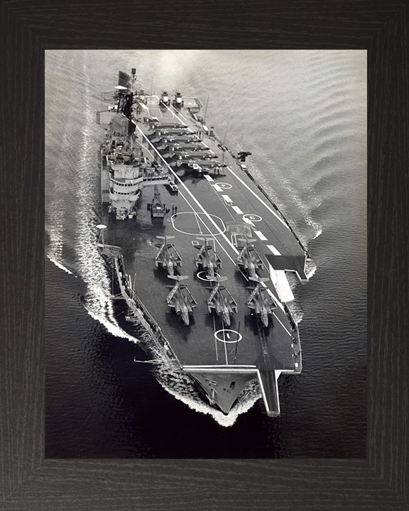 HMS Ark Royal R09 Royal Navy Audacious class aircraft carrier Photo Print or Framed Print - Hampshire Prints