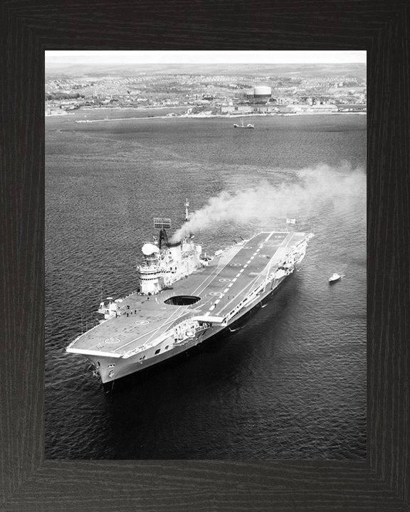 HMS Eagle R05 Royal Navy Audacious class aircraft carrier Photo Print or Framed Print - Hampshire Prints