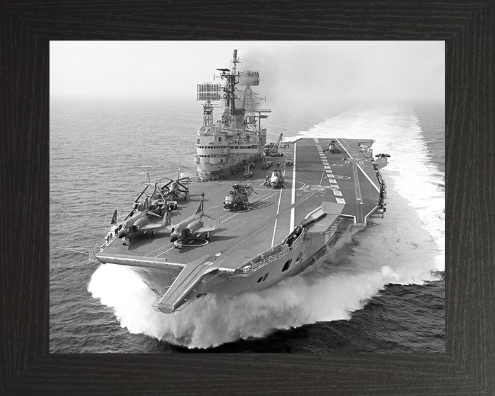 HMS Ark Royal R09 Royal Navy Audacious class aircraft carrier Photo Print or Framed Print - Hampshire Prints