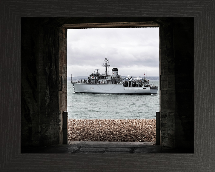 HMS Brocklesby M33 Royal Navy Hunt class Mine Counter Measures Vessel Photo Print or Framed Print - Hampshire Prints