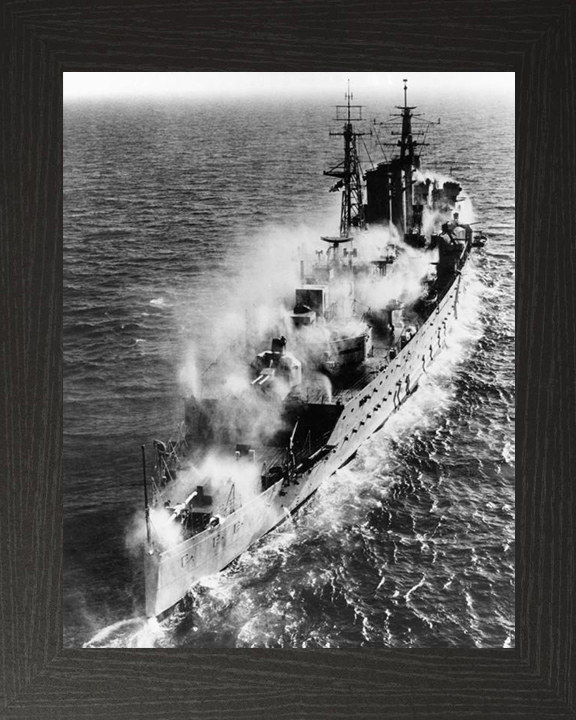 HMS Cumberland (57) Royal Navy County class heavy cruiser Photo Print or Framed Print - Hampshire Prints