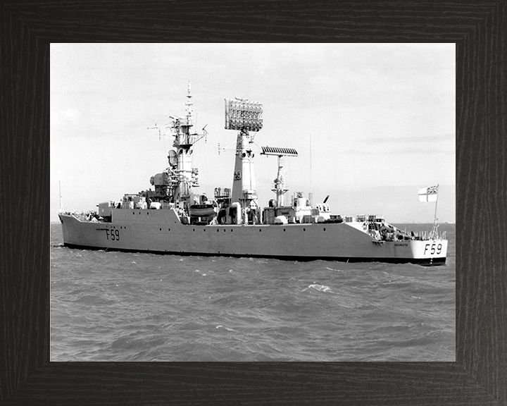 HMS Chichester F59 Royal Navy Salisbury class Frigate Photo Print or Framed Print - Hampshire Prints