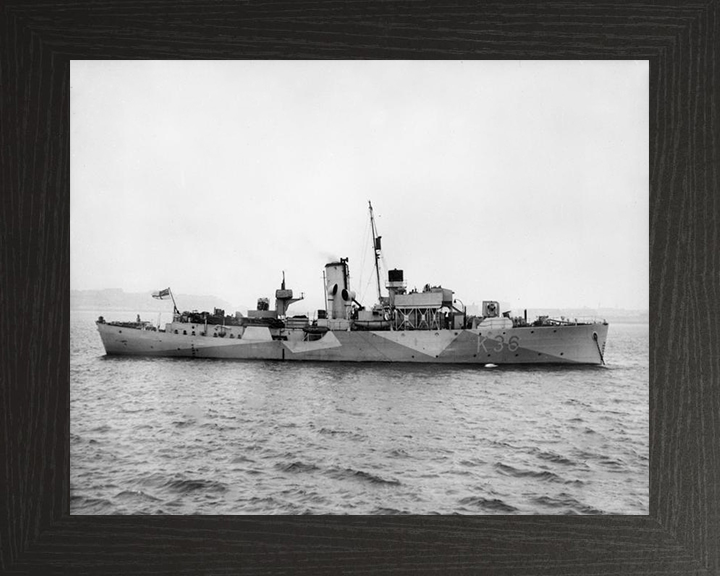 HMS Clematis K36 Royal Navy Flower class corvette Photo Print or Framed Print - Hampshire Prints