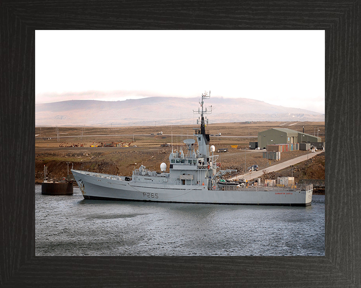 HMS Dumbarton Castle P265 Royal Navy Castle class patrol vessel Photo Print or Framed Print - Hampshire Prints