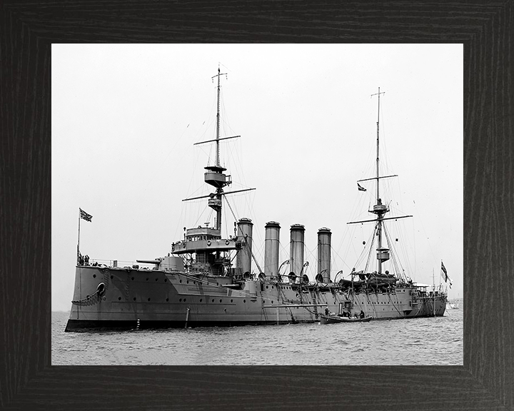 HMS Argyll (1904) Royal Navy Devonshire class armoured cruiser Photo Print or Framed Print - Hampshire Prints