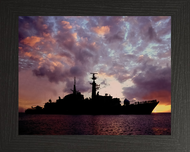 HMS Active F171 Royal Navy Type 21 frigate Photo Print or Framed Print - Hampshire Prints