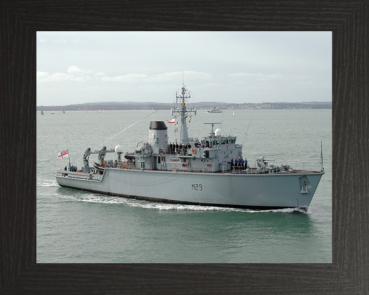 HMS Brecon M29 Royal Navy Hunt class mine countermeasures vessel Photo Print or Framed Print - Hampshire Prints