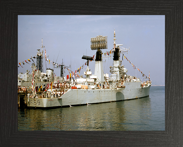 HMS Chichester F59 Royal Navy Salisbury class Frigate Photo Print or Framed Print - Hampshire Prints