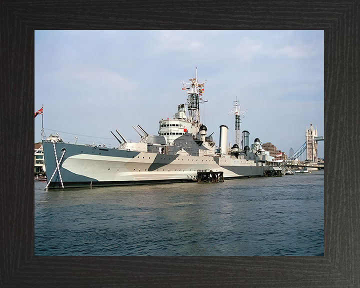 HMS Belfast C35 Royal Navy Town class light cruiser Photo Print or Framed Print - Hampshire Prints