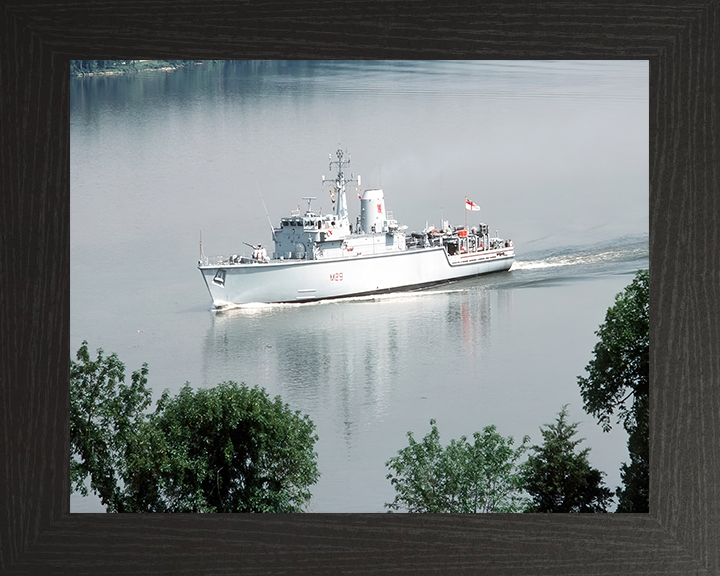 HMS Brecon M29 Royal Navy Hunt class mine countermeasures vessel Photo Print or Framed Print - Hampshire Prints