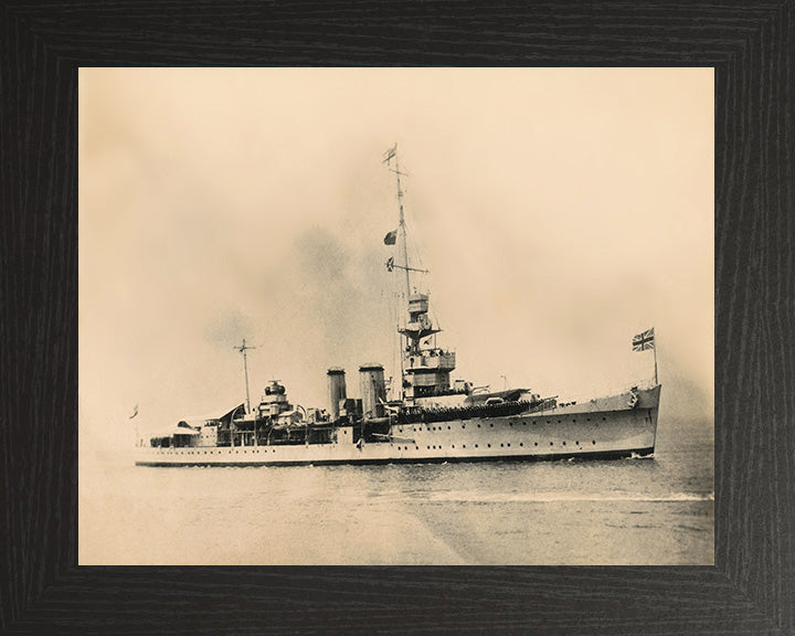 HMS Calcutta D82 | Photo Print | Framed Print | Poster | C Class | Light Cruiser | Royal Navy Hampshire Prints