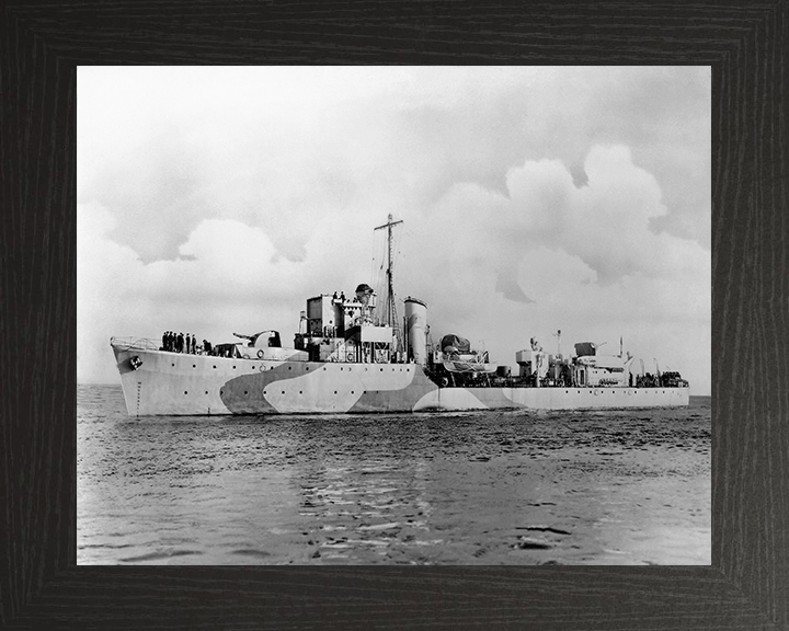 HMS Bleasdale (1940) Royal Navy Hunt class destroyer Photo Print or Framed Print - Hampshire Prints