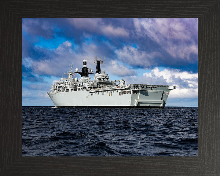 HMS Albion L14 Royal Navy Albion Class amphibious ship Photo Print or Framed Print - Hampshire Prints