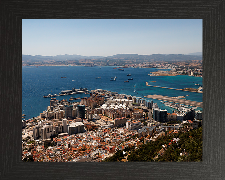 HM Naval Base Gibraltar Dockyard Aerial Photo Print or Framed Photo Print - Hampshire Prints
