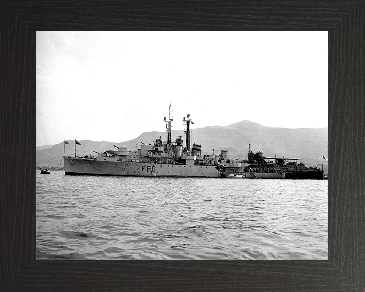 HMS Alacrity U60 Royal Navy Black Swan Class sloop Photo Print or Framed Print - Hampshire Prints