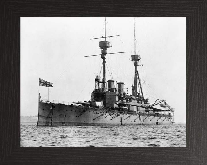 HMS Agamemnon (1906) Royal Navy Lord Nelson class pre dreadnought battleship Photo Print or Framed Print - Hampshire Prints