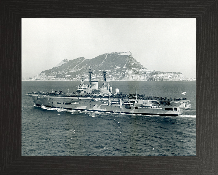 HMS Ark Royal R09 Royal Navy Audacious class aircraft carrier Photo Print or Framed Print - Hampshire Prints