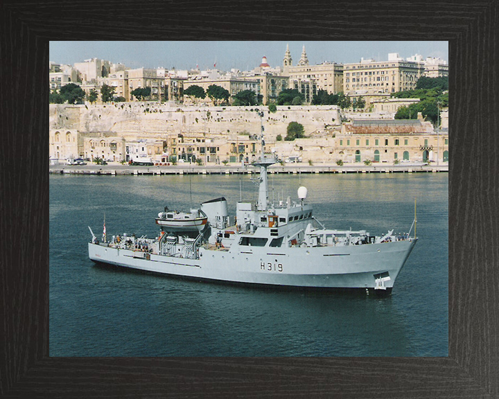 HMS Beagle H319 (A319) Royal Navy Bulldog class ship Photo Print or Framed Print - Hampshire Prints